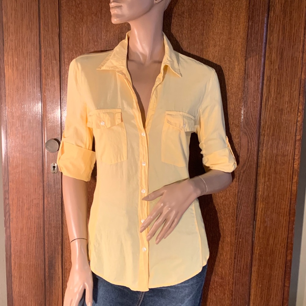 James Perse yellow blouse